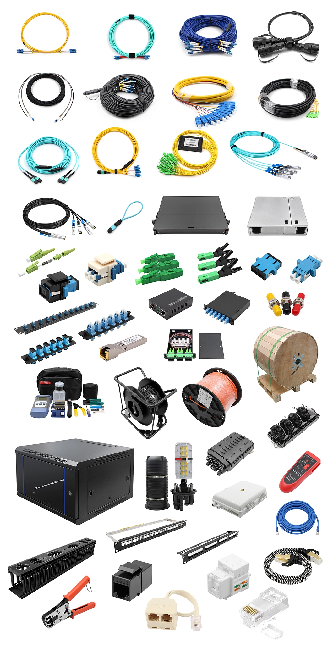 CAT.6A RJ45 8P8C Modular Plug Unshielded (UTP) Network Connectors Plug Kit