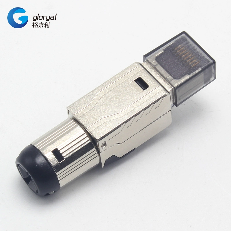 STP FTP RJ45 Cat. 8 or Cat. 7 Connector Toolless Modular Plug