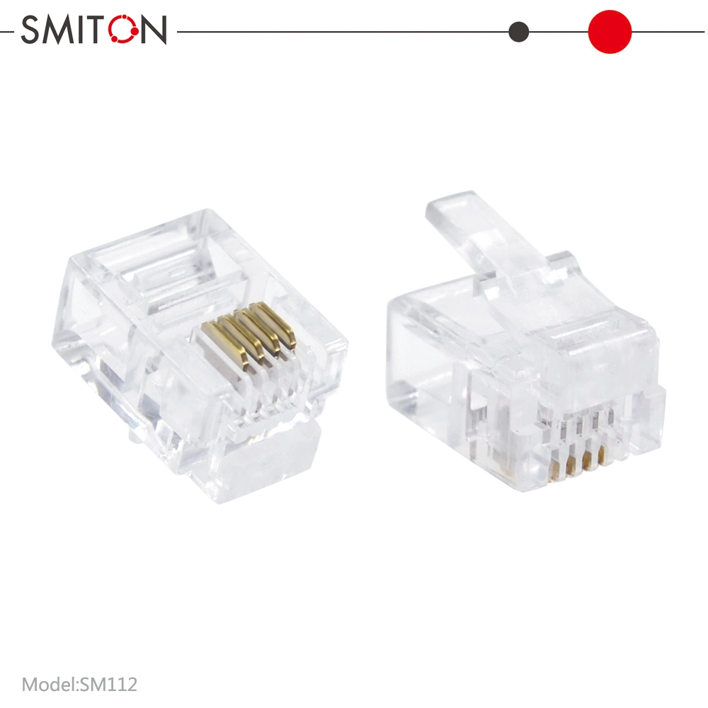 Rj11 Telephone Connector 6p4c 6p2c 4p4c 6p6c Cable Modular Plug