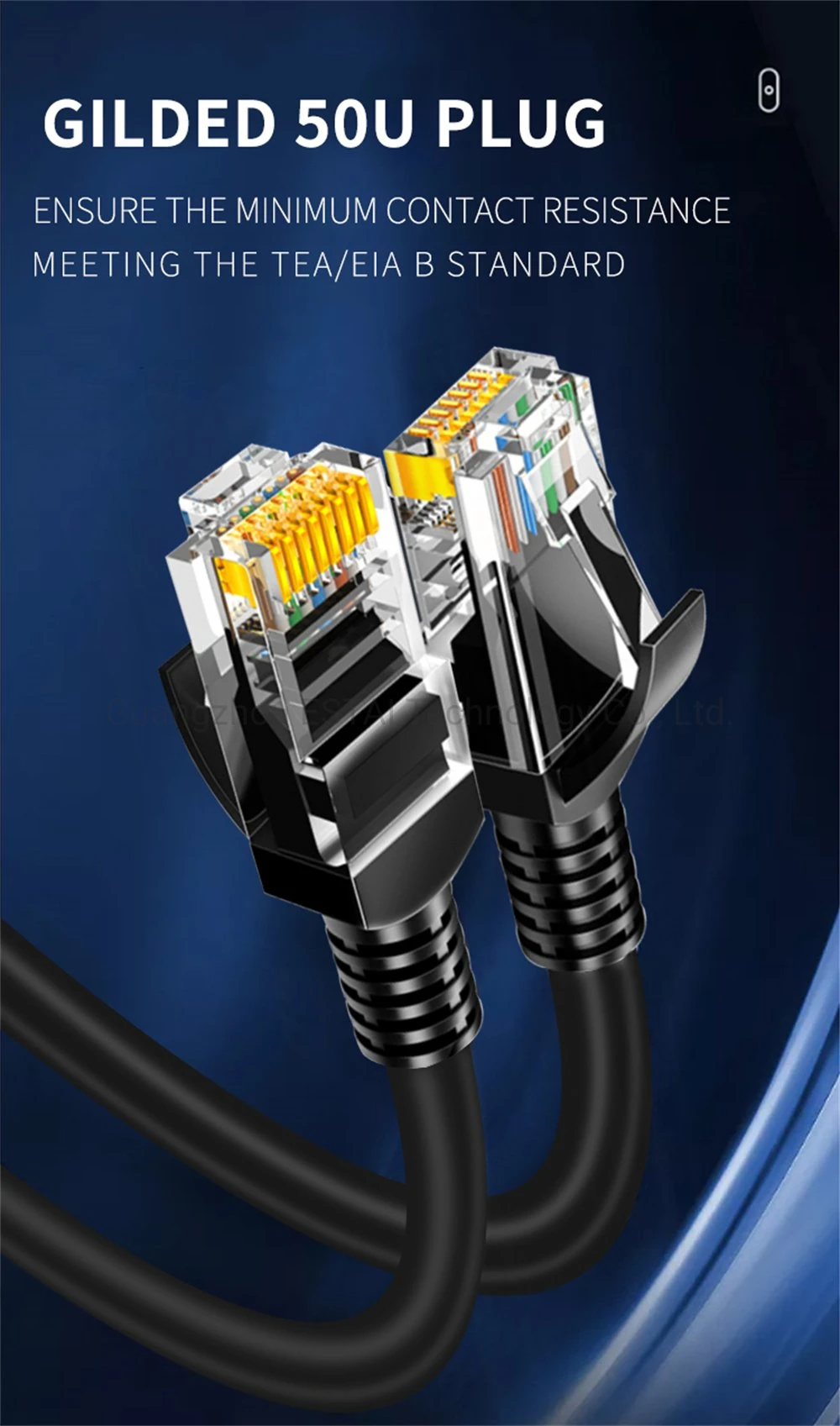 High Quality ETL/Delta Certified Cat8 Patch Cord 24AWG 4 Pairs 24 AWG Cat5e UTP Patch Cord