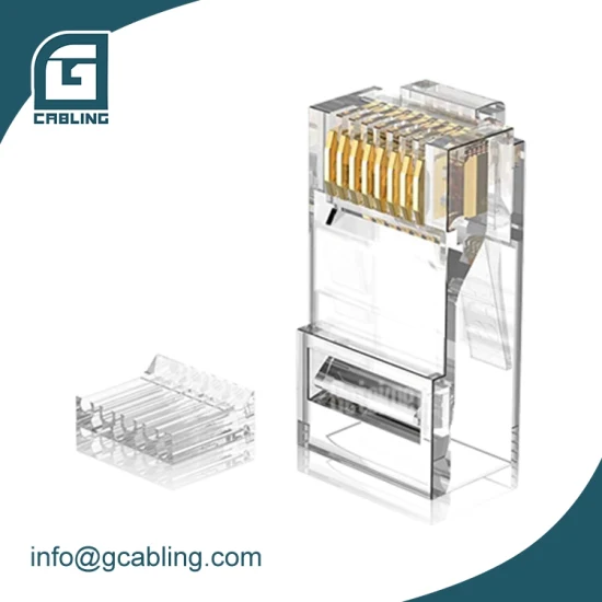 Gcabling 100 개/상자 이더넷 RJ45 플러그 CAT6 Cat7 8p8c RJ45 모듈러 플러그 UTP RJ45 Cat 6 플러그 RJ45 플러그