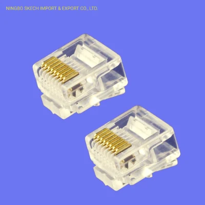 RJ45 Cat5e 8p8c 짧은 몸체 UTP 네트워크 모듈식 커넥터 모듈식 플러그