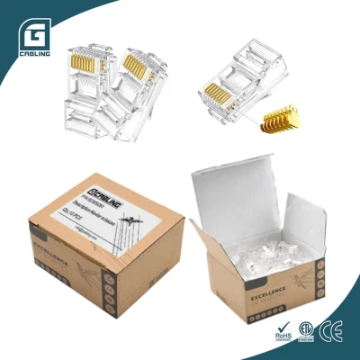 Gcabling CAT6 CAT6A UTP RJ45 8p8c 이더넷 모듈형 Uhshield Cat5e CAT6 CAT6A RJ45 네트워크 커넥터