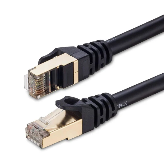 데이터 통신용 SSTP F/FTP Cat7 RJ45 네트워크 패치 케이블 10Gbps, PVC/LSZH 재킷