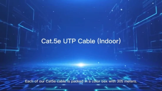 5m Cat. 5e 비차폐 RJ45 24AWG 패치 케이블은 Tia/Eia 표준을 준수합니다.