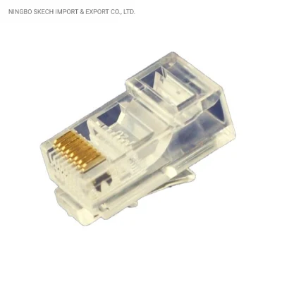 이더넷 RJ45 UTP Cat5e 8p8c 커넥터 모듈형 플러그 통합 케이블링 네트워크 연결을 위한 팁 2개/팁 3개