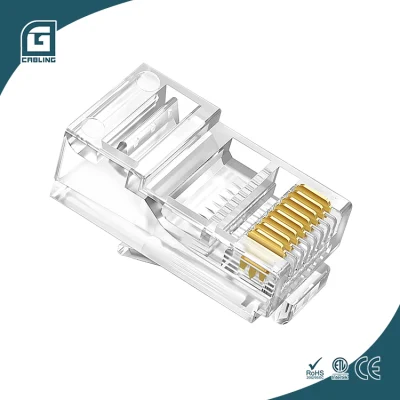 Gcabling CAT6 CAT6A RJ45 Unshield 네트워크 플러그 8p8c UTP RJ45 CAT6 CAT6A Cat5e 이더넷 모듈러 플러그