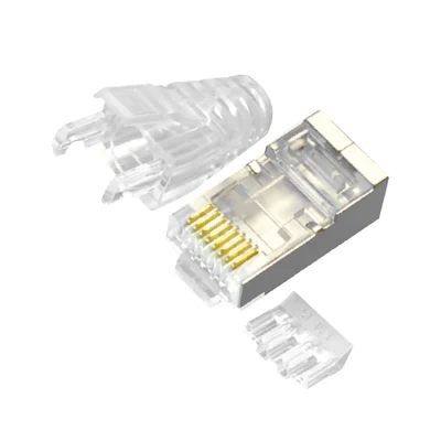 CAT.6 RJ45 8P8C 모듈형 플러그, 차폐형(FTP), 네트워크 연결, 2피스 키트