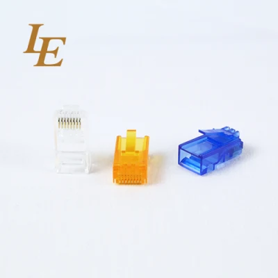 르 고품질 RJ45 Cat5e CAT6 RJ45 UTP 8p8c 모듈형 플러그